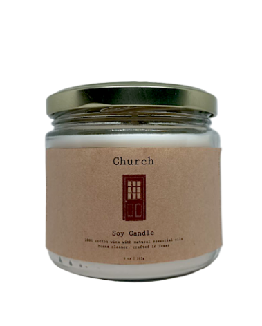 Frankincense and Myrrh Church Scented Soy Candle