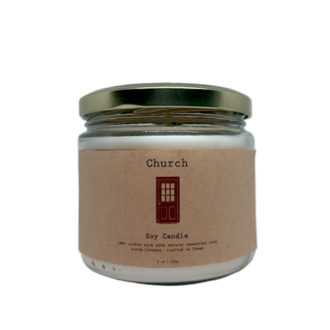 Frankincense and Myrrh Church Scented Soy Candle